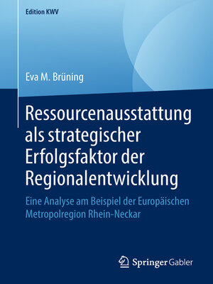 cover image of Ressourcenausstattung als strategischer Erfolgsfaktor der Regionalentwicklung